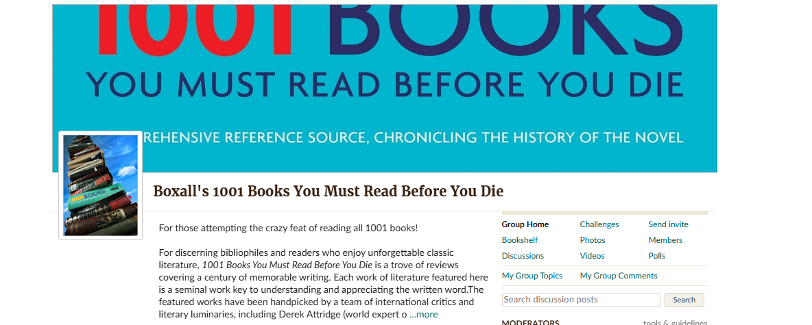 Boxall's 1001 Books You Must Read Before You Die
