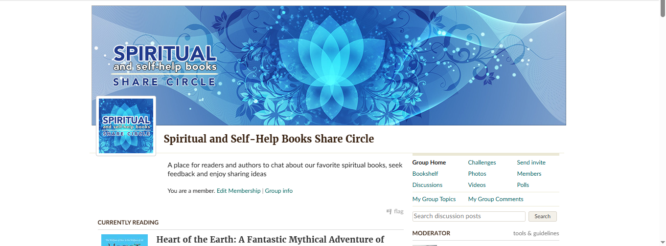 Spiritual and Self-Help Books Share Circle