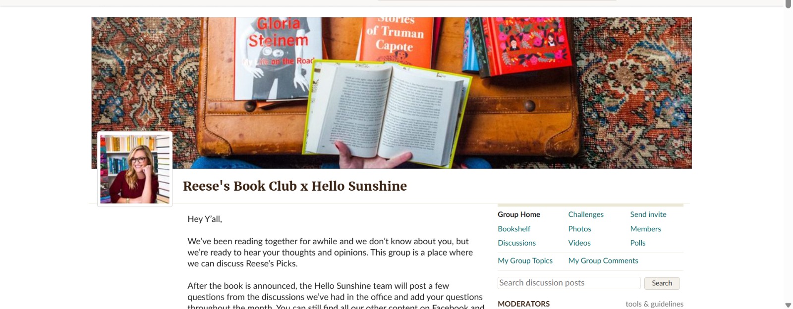 Reese's Book Club x Hello Sunshine